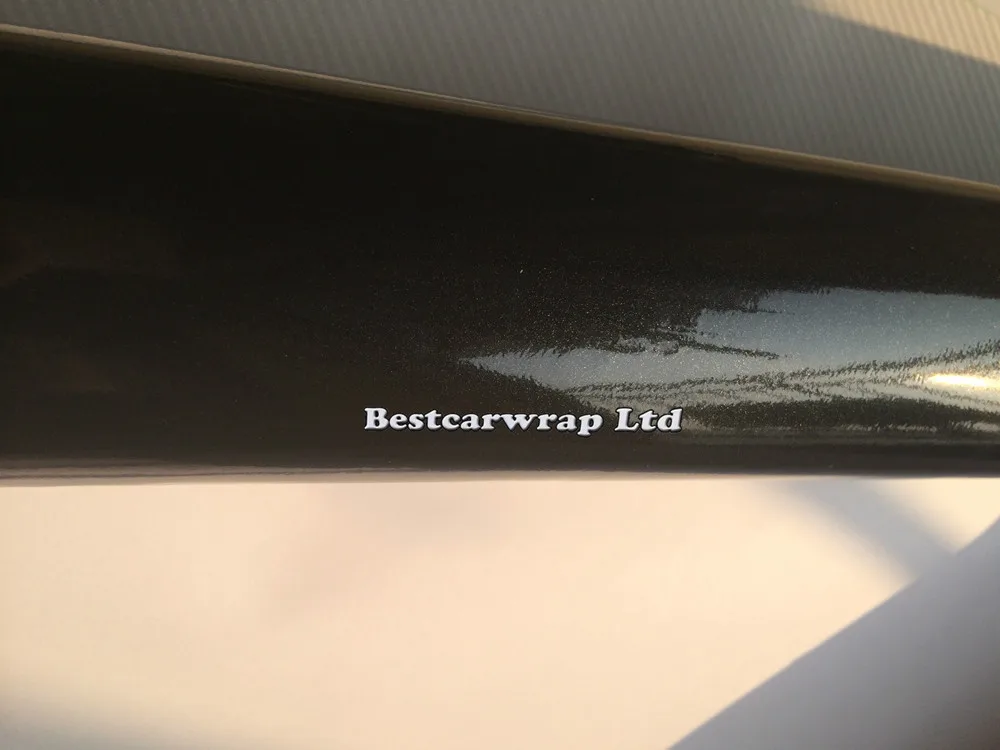 Frosted black glitter gloss metallic vinyl car wrap film (8)