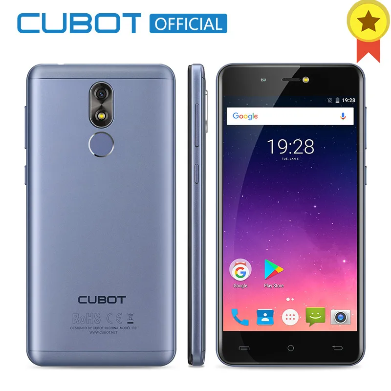 Cubot R9 MT6580 Quad Core Android 7 0 Fingerprint 2GB RAM 16GB ROM Smartphone 5 0