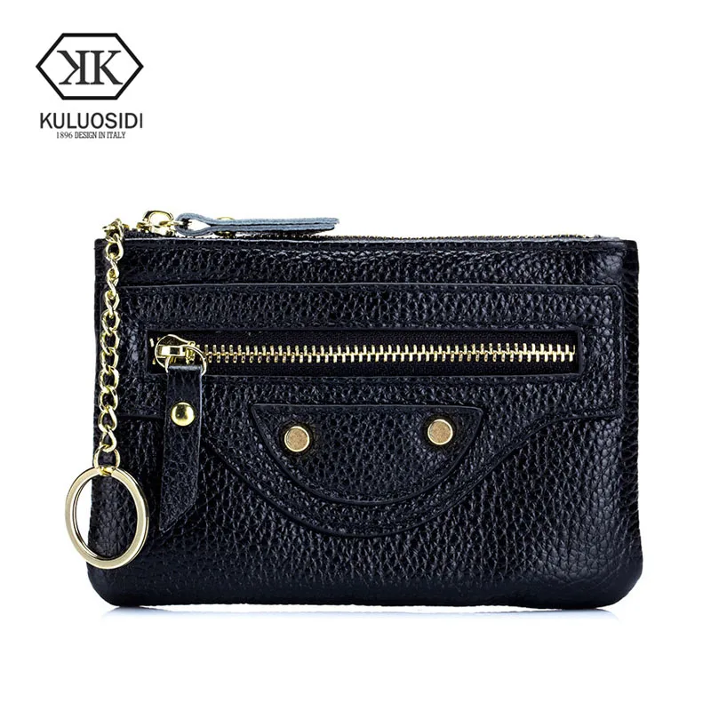 

KULUOSIDI Vintage Female Coin Purse Organizer Wallet Women Wallets Card Short Money Bag For Lady Zipper Small Carteira Masculina