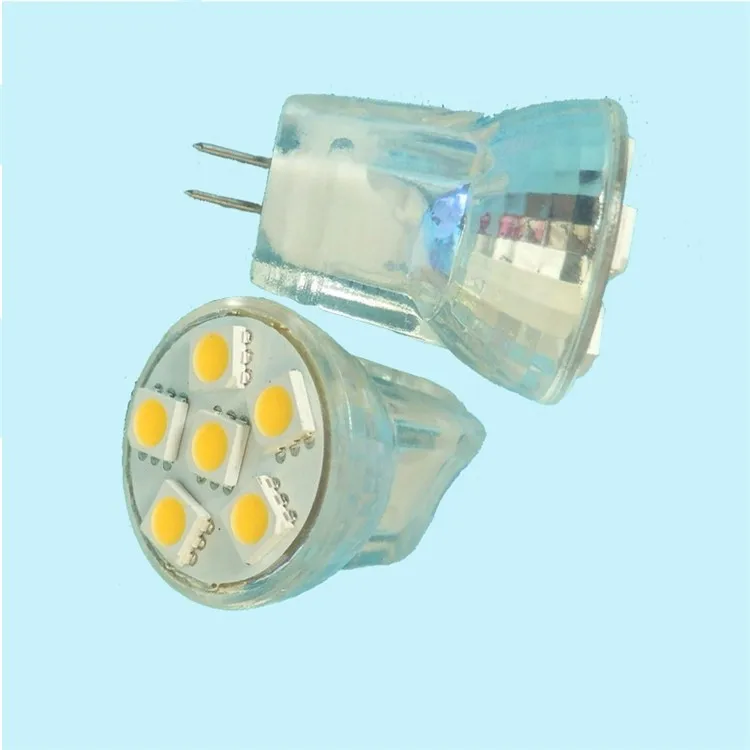 Новое поступление года MR8 Светодиодный точечный светильник 5050 лампы для освещения SMD 6 светодиодный s GU4 ACDC12V DC8-30V 2 Вт, теплый белый свет Стекло тела светодиодный лампа, 1 шт./лот