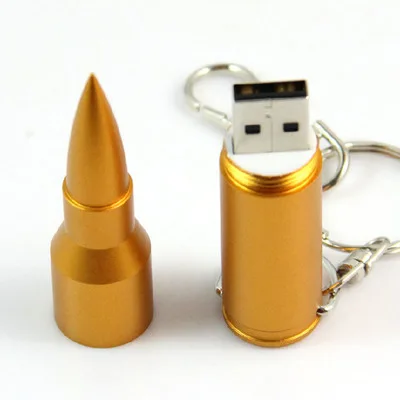 USB флеш накопитель 3 0 HOT Bullet Gold 64 ГБ 8 16 128 карта памяти 512 Подарочный диск для ключей