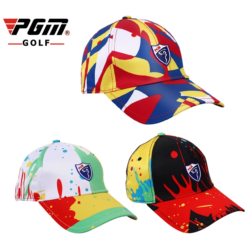 

PGM Women Golf Colorful Cap Summer outdoor One Size Polyester Print Sunproof Breathable Women's Sports Cap Golf Hat