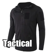 Military Tactical Hoodies Men Hooded Army Combat Sweatshirt Black Hunt Airsoft Painball Zipper Cardigan Fleece Flight Jacket Men