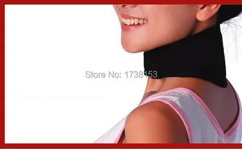 

Hot Fashion Magnetic Therapy Neck Support Protection Spontaneous tourmaline Heating Headache Belt Neck Massager health magnet