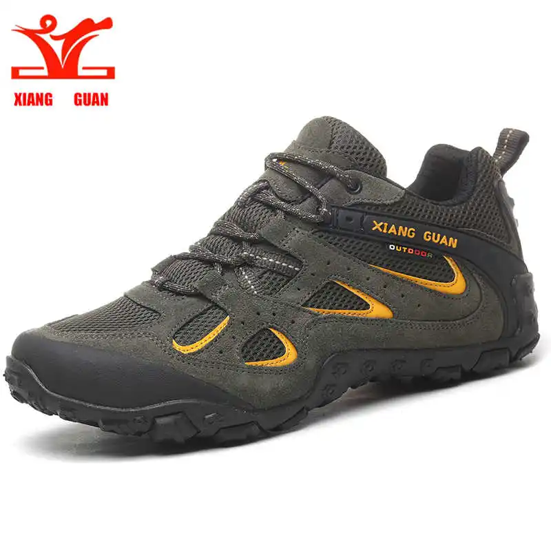18 Xiang Guan Hiking Shoes Low Cut Boots Outdoor Sneakers Athletic Sport Shoes Men Trekking Breathable Climbing Shoe New Arrival