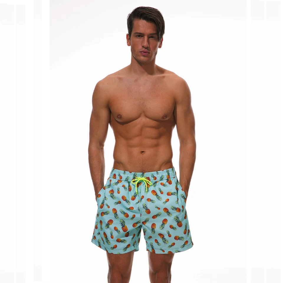 Для мужчин быстросохнущие Большие размеры Пляжные штаны водонепроницаемый взрослых свободные Для мужчин серфинг Шорты пляжные шорты для