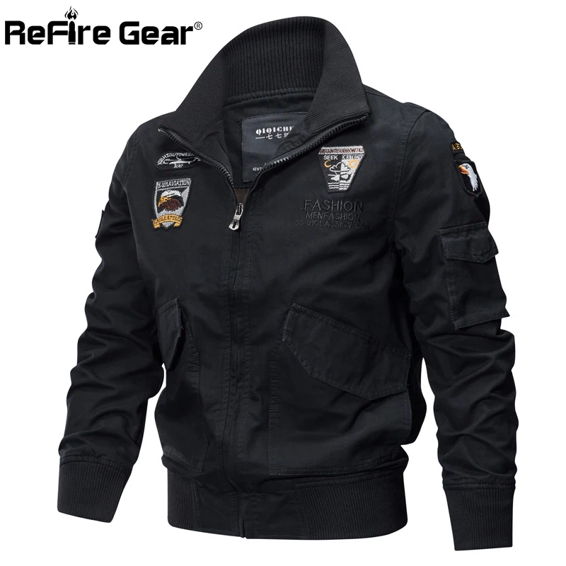 Мужские военные куртки ReFire Gear хлопковые армейские на осень и зиму Повседневная