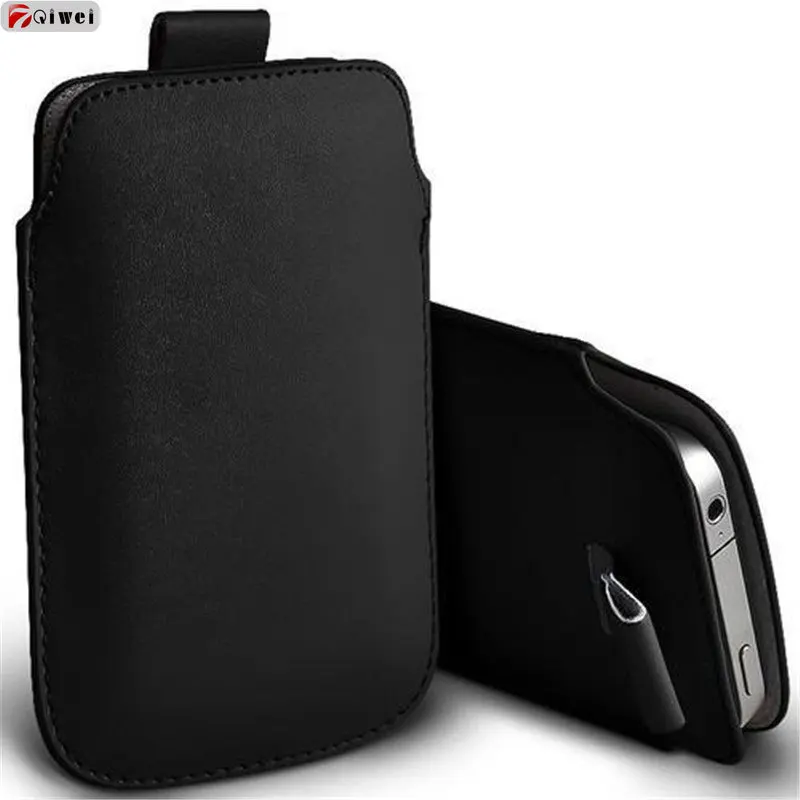 

Leather Case For Huawei P9 lite mini Case Pocket Rope Holster Universal Pull Tab Pouch Cover For Huawei Nova lite 2017 SLA-L22