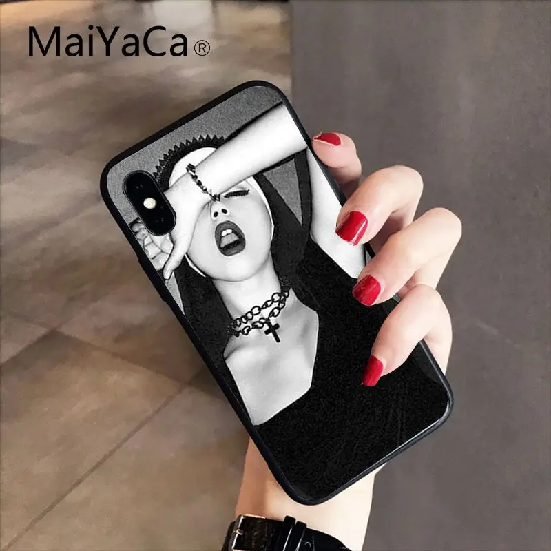 MaiYaCa Sister nun Custom Photo мягкий чехол для iPhone X XS MAX 6 6S 7 7plus 8 8Plus 5 5S XR 10 Чехол