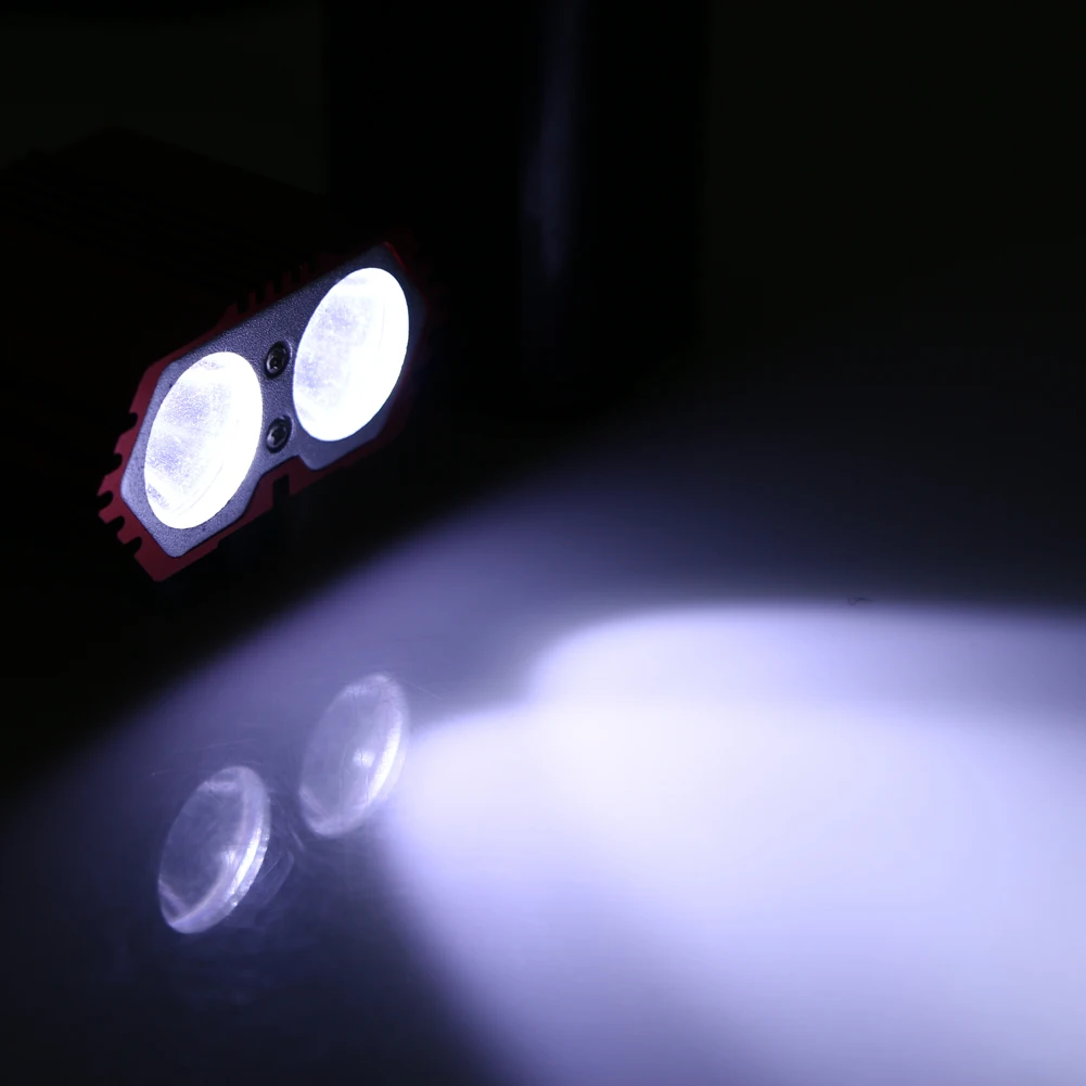 Excellent Waterproof IPX-7 6000LM  XML T6 LED Bike Bicycle Aluminum Alloy Torch Lamp Headlight +Battery+Charger  Black/red/blue 2