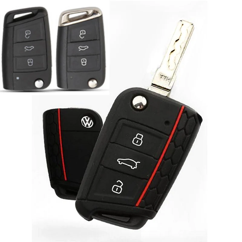 Чехол для ключей VW Polo Golf 7 Tiguan чехол Skoda Octavia Kodiaq Karoq SEAT aeca Leon Ibiza 2015 2016 2017