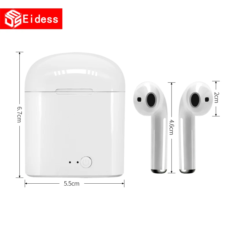  new I7s TWS 5.0 Wireless Bluetooth Earphone Stereo Earbud Headset With Charging Box For xiaomi All  - 33004286055