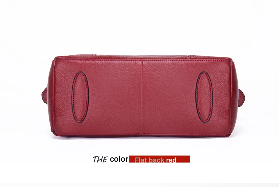 Контактная Женская практичная сумка, брендовая дизайнерская офисная сумка, организованная женская сумка из натуральной кожи, функциональная большая сумочка красного цвета