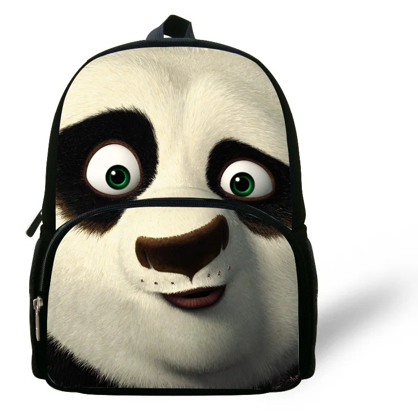 

12-inch Children Cartoon Backpack For Kids Kung Fu Panda Bag For Boys Girls Preschool Baby Bags