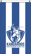 Kangaroos vertical Flag 3x5FT AFL banner 100D 150X90CM Polyester brass grommets custom66,free shipping