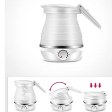 Складной чайник для путешествий, маленький портативный мини-чайник для путешествий, чайник для кофе, молока, 110-220 В, кувшин, столовая