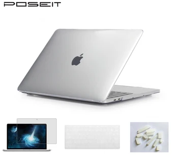 

Crystal clear laptop Hard Cover For Macbook Air 11 Pro 15 with Retina 12 Laptop case for Pro with touch bar 13 inch Cases A1932