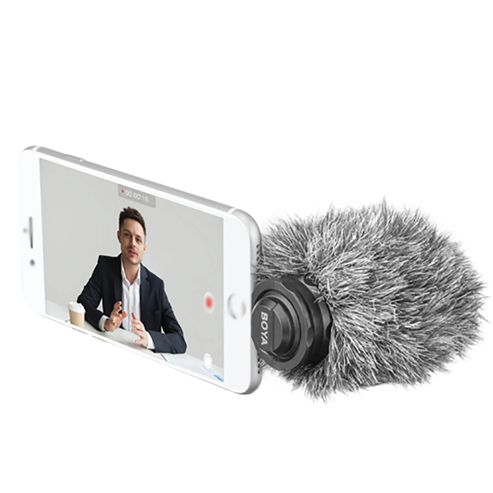 

BOYA BY-DM200 Microphone for iPhone Lightning Microphone Digital Stereo For IOS Connector Windscreen Recording Studio For iPhone