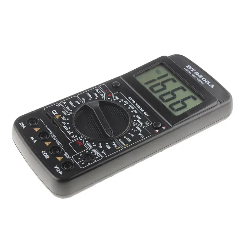 DT9205A AC DC ЖК дисплей Профессиональный электрический ручной тестер Измеритель