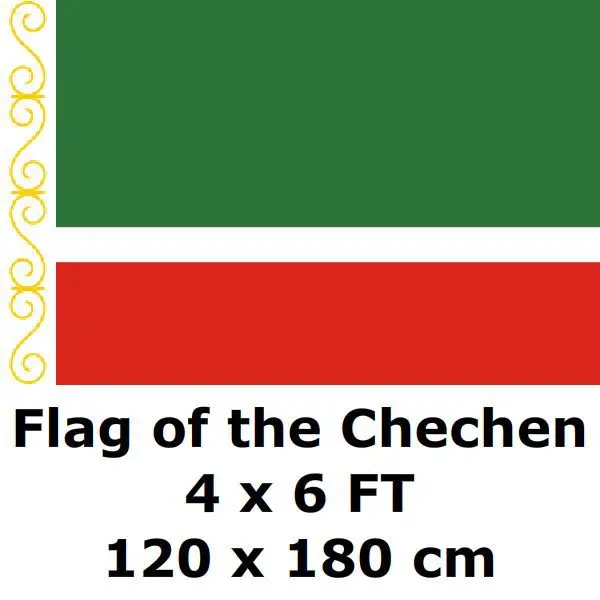 Чеченский флаг большие флаги и баннеры из полиэстера 120х180 см 100D|chechen flag|flags and
