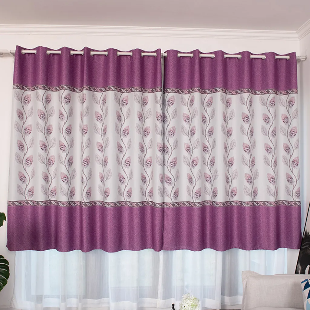 

Gacsidy Store 1Pcs 200Ч100cm Curtain Window Curtain Drape Panel Shading Scarf Valances Modern bedroom Living Room Curtains