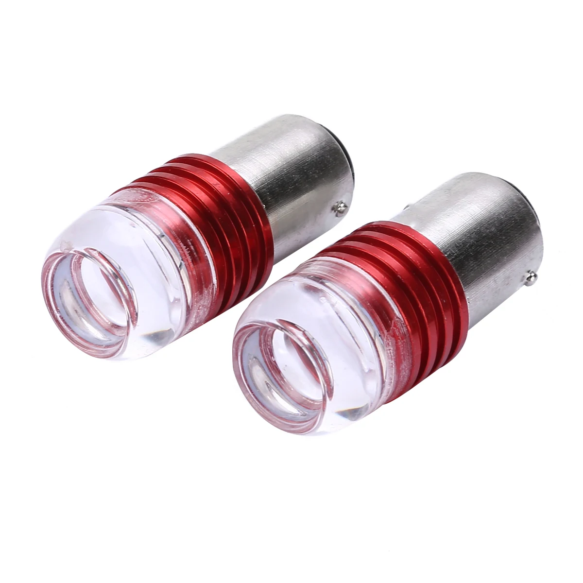 2Pcs 1157 2357 LED Car Tail Brake Light Lamp 6W 12V Strobe Flashing Red Projector Bulb For Car Trucks