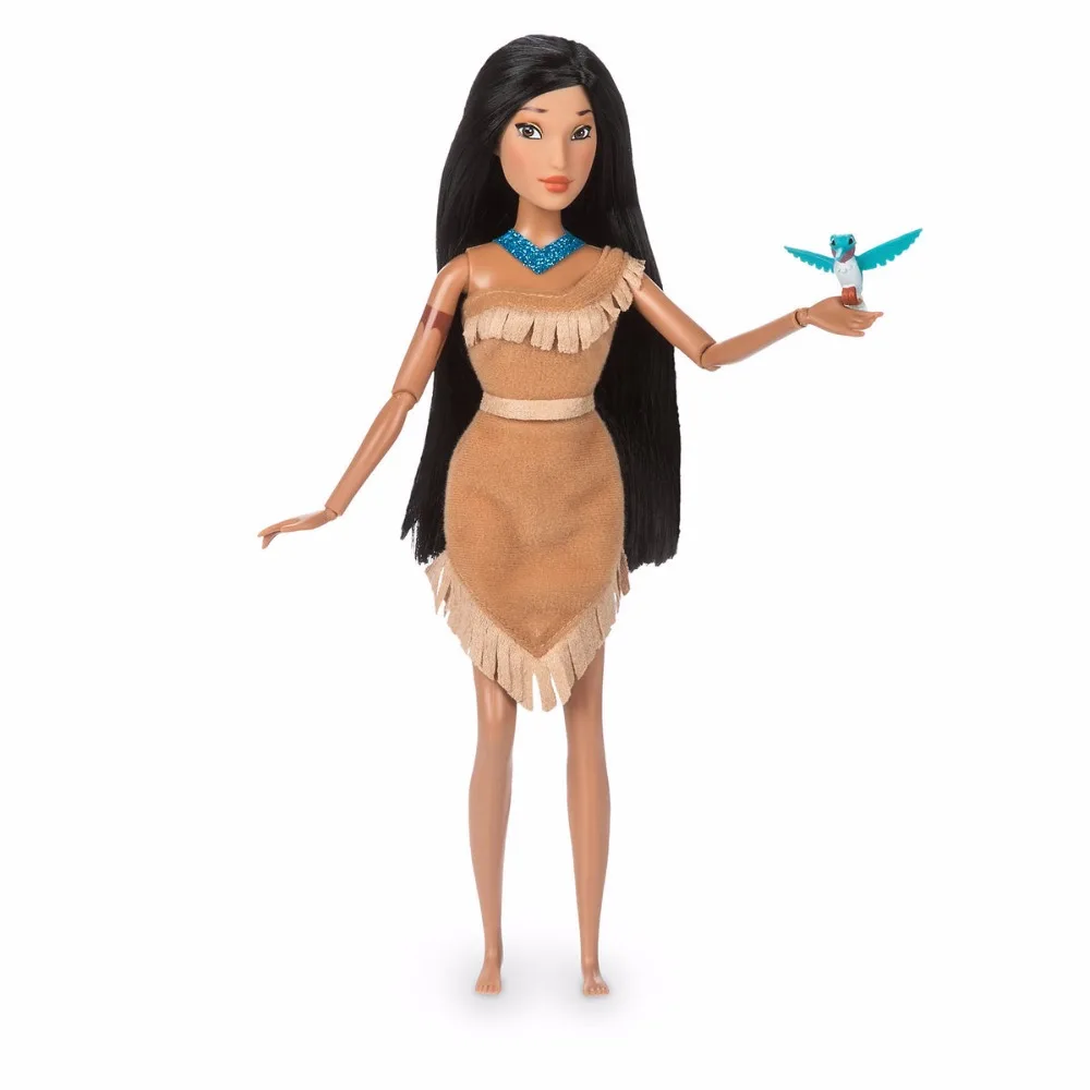 Магазин Дисней модная принцесса Pocahontas Классическая кукла Фигурка Игрушки для детей на день рождения Рождественский подарок