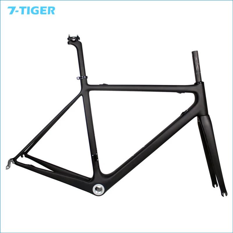 Sale 7-TIGER Carbon Road bicycle carbon frame+seat post+clamp+headset+fork 0
