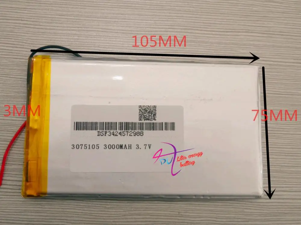 

best battery brand Free shipping 3.7 V polymer battery 3000 mah story electromechanical zishu emphasize battery 7 inch tablet 30