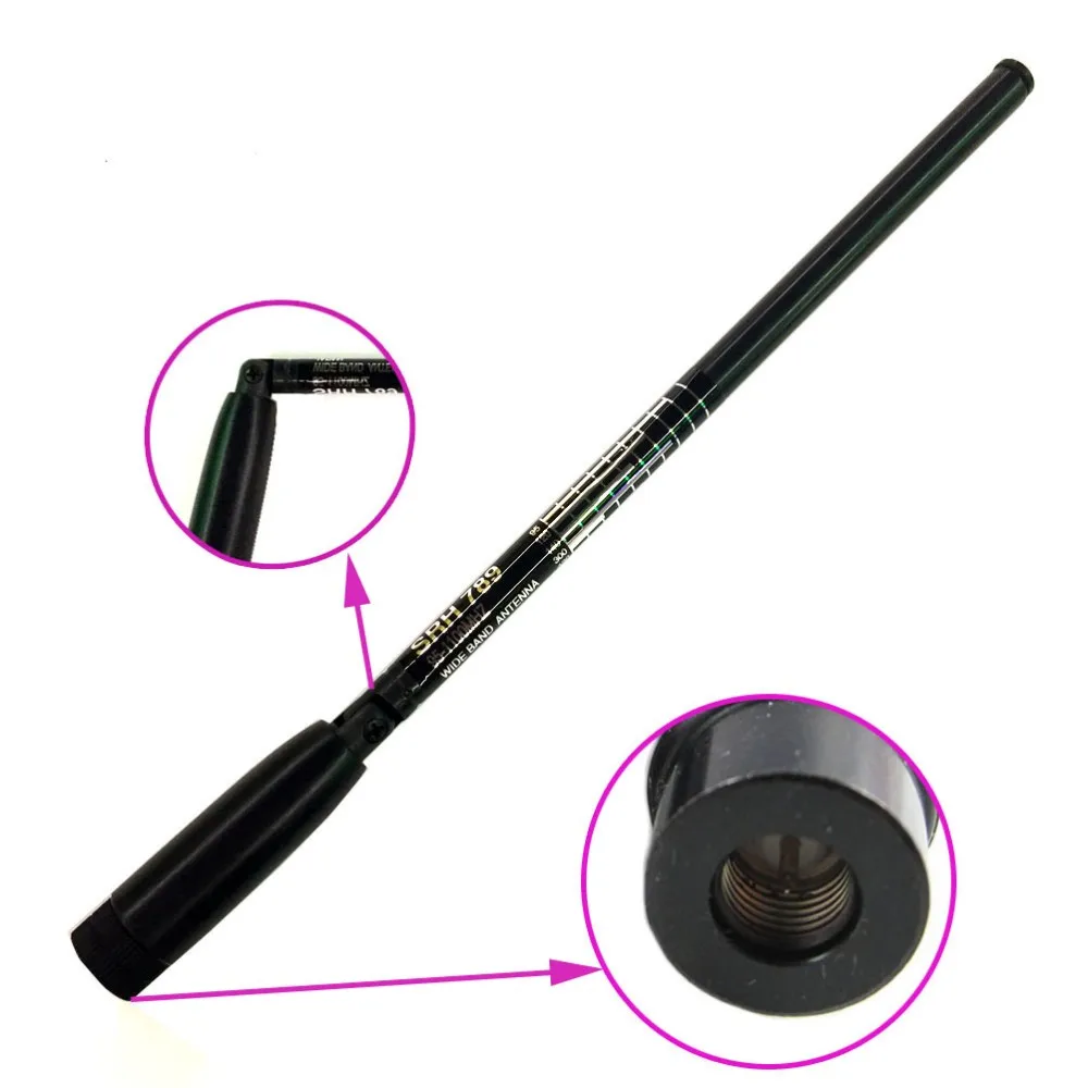 SRH789 SMA Male 95-1100MHz Foldable Telescopic antenna For walkie talkie UV-3R PX-2R TH-UV3R UV-985 ZT-2R KG-UV6D (1)