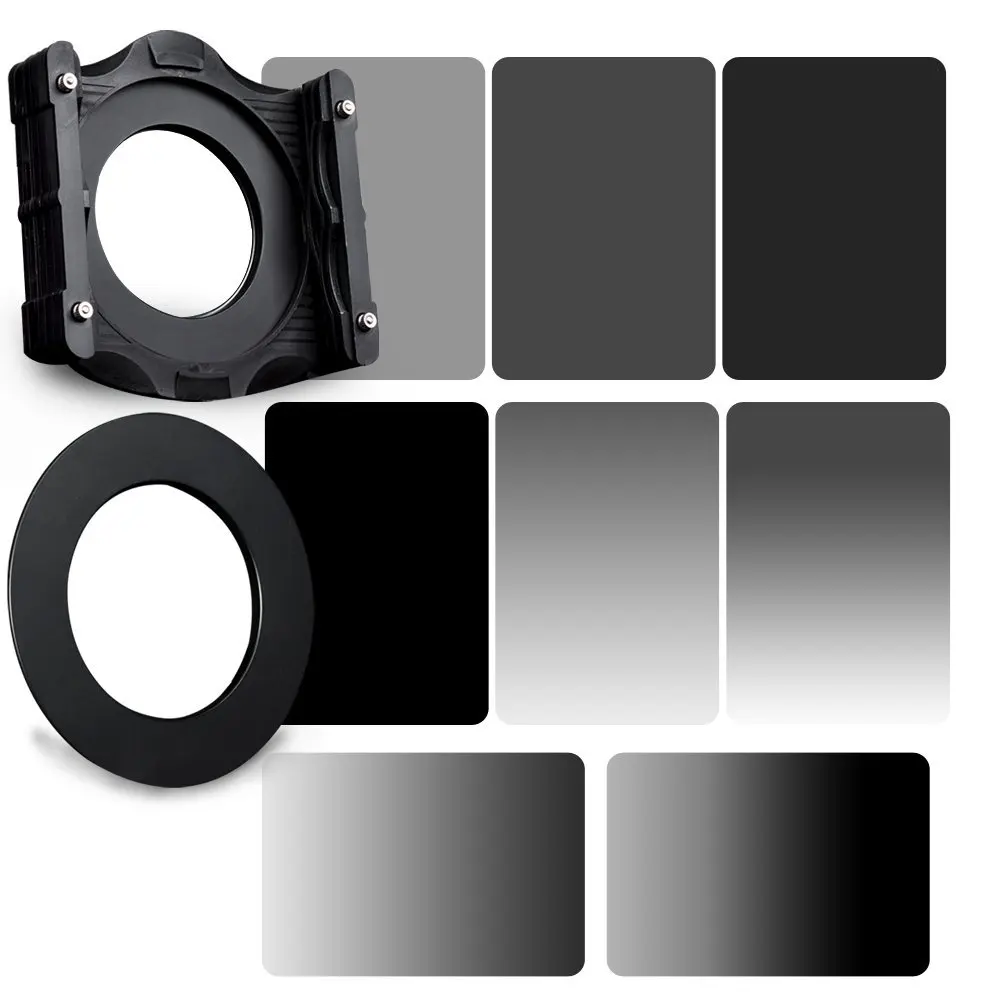 

Zomei 10 in 1 Square Z-PRO Series Filter Holder Support + Adapter Ring+Full Grey ND2+ND4+ND8+ND16+Gradual Grey ND2+ND4+ND8+ND16