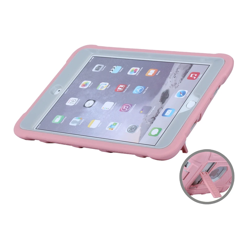 Для Apple iPad Mini 1 iPad Mini 2 iPad Mini 3, трехслойный ударопрочный защитный чехол с подставкой, для iPad Mini 123