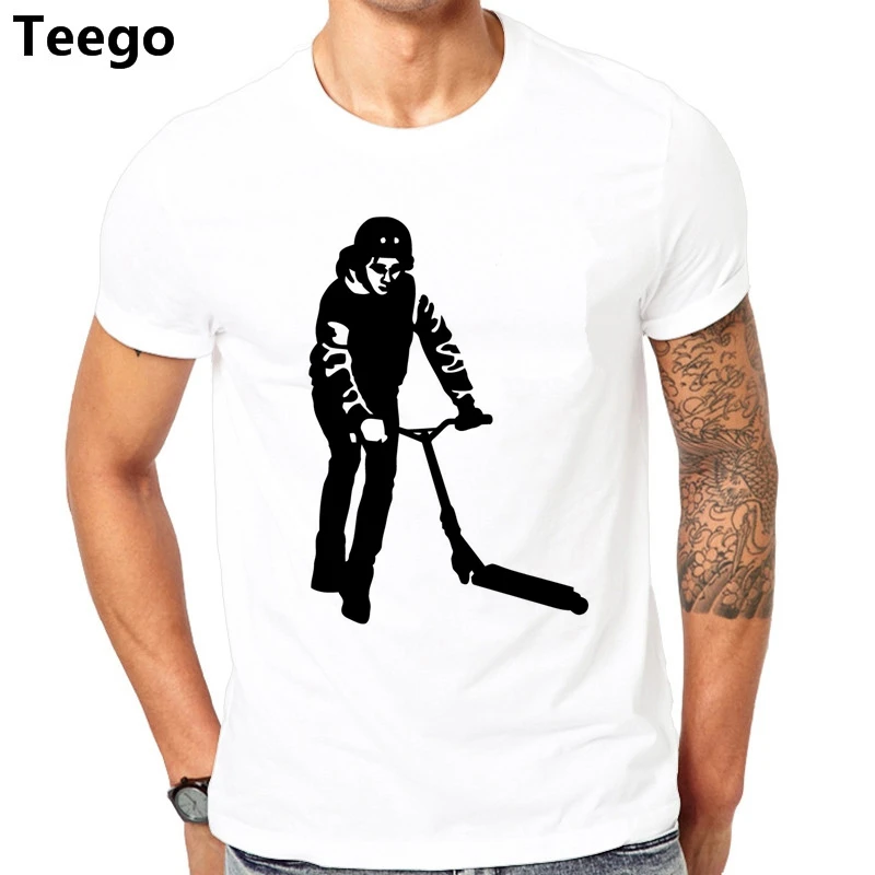 

Stunt Scooter 2017 Marvel Tt shirt Hip-Hop T Shirt Gris 100% Cotton Tie Dye Tee Shirt Brand-Clothing