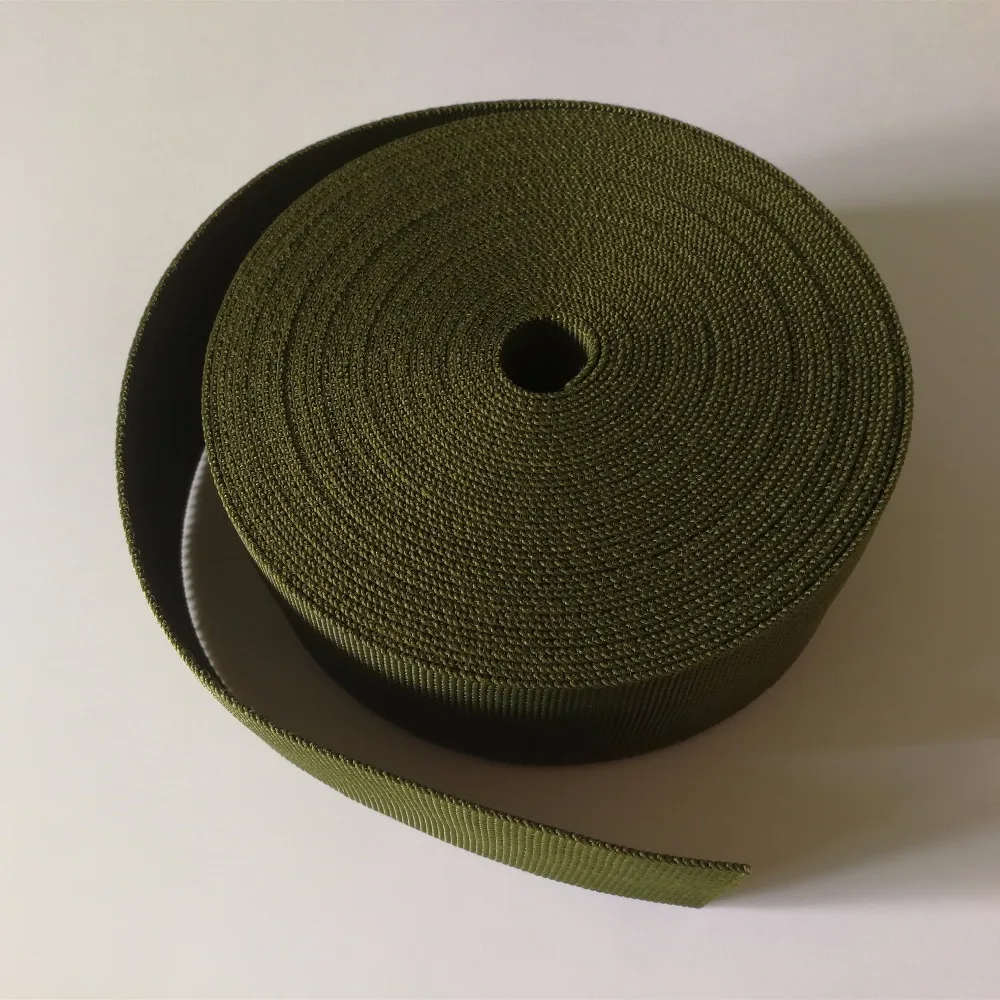 20 мм(0,8 дюйма) шириной 5 метров оливково-зеленая нейлоновая тесьма для армейской военной техники