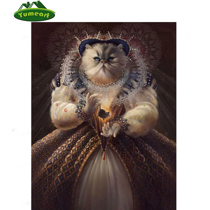 

5D Diy Diamond Embroidery Animal Cross Stitch Crystal Square Diamond Sets Children's Room Decorative 3D Diy Diamond Painting Cat