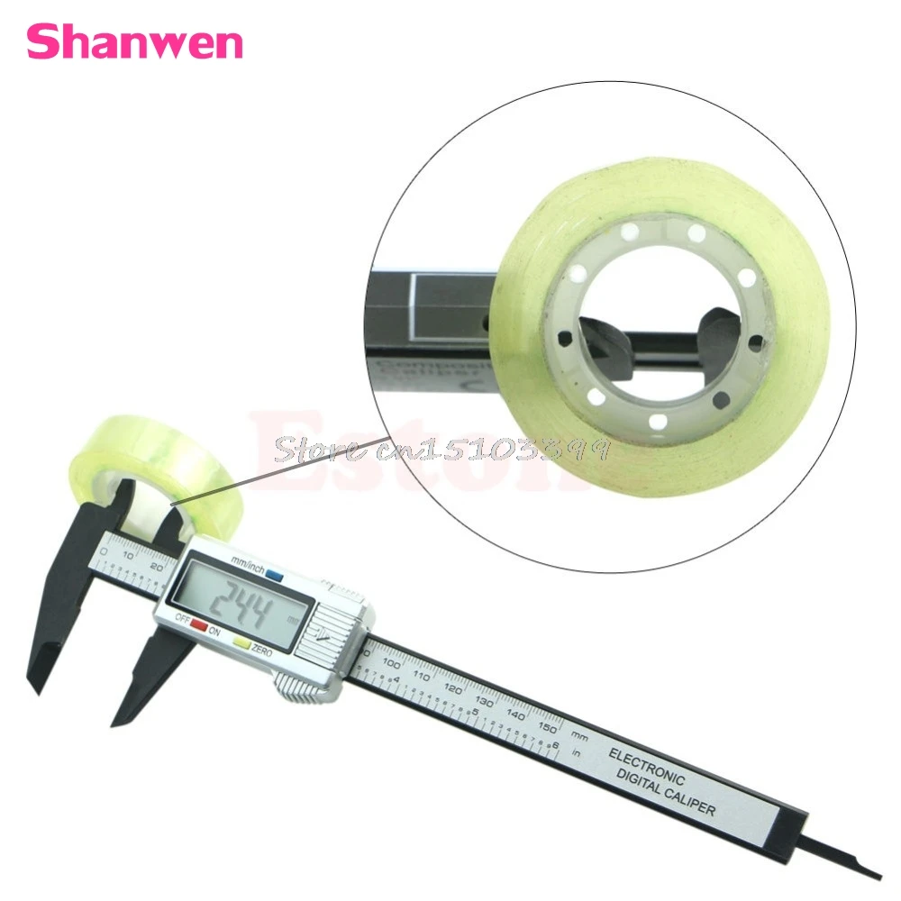 

150mm 6" Electronic Digital Vernier Caliper LCD Gauge Measuring Gauging Tool G08 Whosale&DropShip