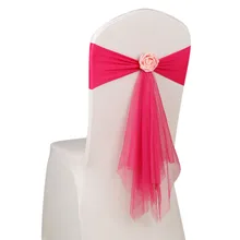 Rubihome(10 шт./лот) стул пояса цветок лук атласные украшения стола для свадьбы юбилей вечерние Бабочка фестиваль