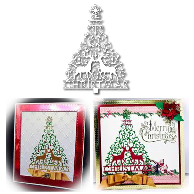 

Naifumodo Christmas Tree Metal Cutting Dies For Scrapbooking Album Craft Dies Embossing Die Cut New 2019 Arrive Party Decor