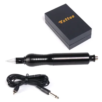 

Tattoo Supplies 1Pcs Hybrid Rotary Tattoo Machine Gun 2-In-1 Permanent Makeup Pen 4.5w Motor RCA Port Needle Cartridges Body Art