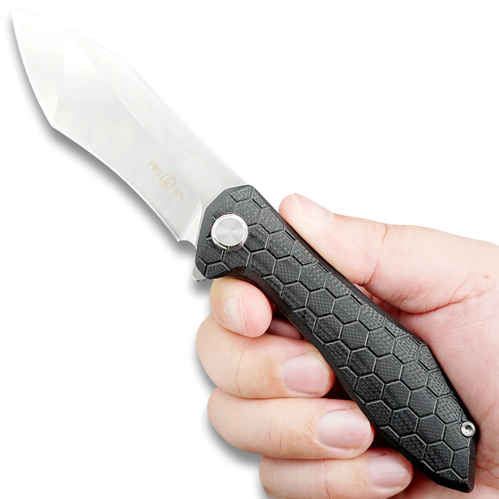 TWOSUN D2 лезвие складной нож карманный нож тактический нож охотничий нож открытый инструмент для кемпинга EDC шариковые подшипники G10 рыхлитель TS17