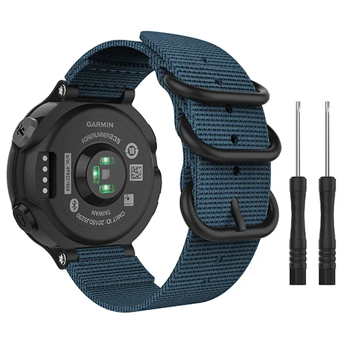 Для Garmin Forerunner 735XT нейлоновый ремешок, спортивные часы для улицы ремешок на запястье для девочек; мини-юбка для Garmin forerunner 220 230 235 620 630 Браслет - Цвет: Синий