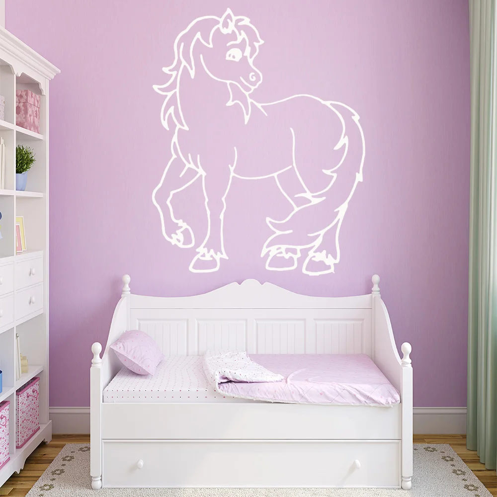

Exquisite Horse Self Adhesive Vinyl Waterproof Wall Art Decal Wall Stickers For Kids Rooms Mural Poster