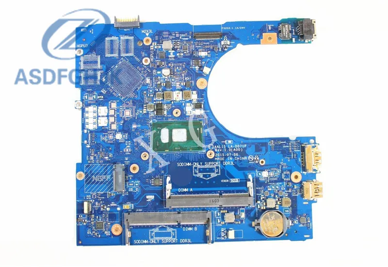 Laptop Motherboard LA-D071P for Dell for Inspiron 5559 Motherboard VYVP1 0VYVP1 CN-0VYVP1 i5-6200U DDR3L 100% Test OK Laptop Motherboard LA-D071P for Dell for Inspiron 5559 Motherboard VYVP1 0VYVP1 CN-0VYVP1 i5-6200U DDR3L 100% Test OK
