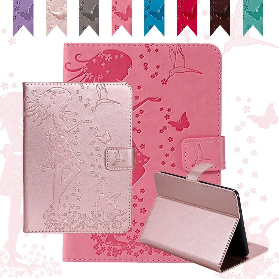 

For Amazon Kindle Paperwhite 4 3 2 1 Case Cover Girl Leather Folding magnet Clip Flip wallet Paper white 1/2/3 eBook Shell Stand