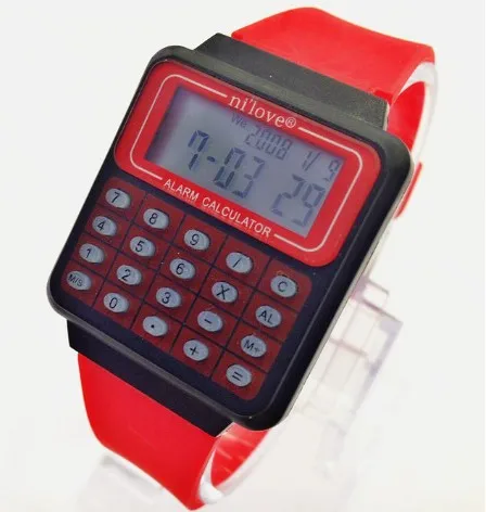 led calculator watch