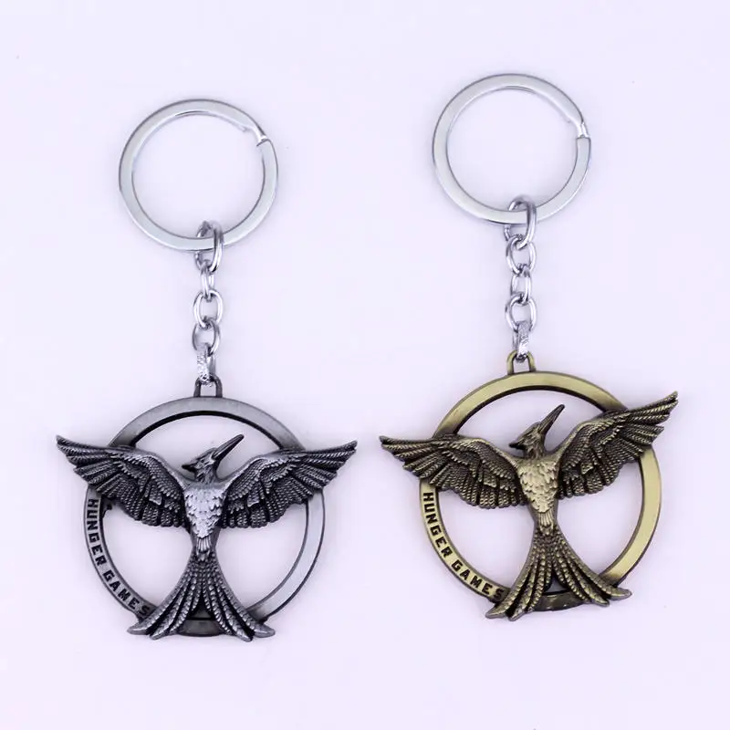 2 Colors The Hunger Games Catching Fire Bird Metal Alloy Keychain