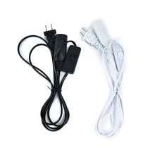 Высококачественное включение/выключение света шнур питания с переключателем штепсельной вилки лампы белый/черный 1,8 м E14 подвесной кулон