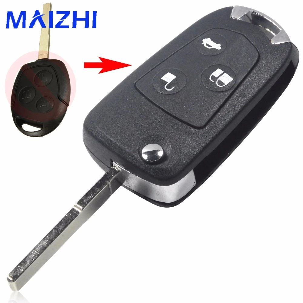 

Jingyuqin Remote 3 Buttons Modified Folding Flid Car Key Fob Shell Styling Cover Case For Ford Focus Mondeo Fiesta