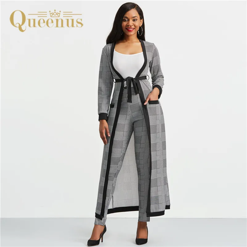 المرأة الدعاوى Houndstooth و خندق معطف و سترة ، بانت طويلة الأكمام خليط اثنين من قطعة مجموعات النساء خليط جيب دعوى OL دعوى المرأة الدعاوى Houndstooth و خندق معطف و سترة ، بانت طويلة الأكمام خليط اثنين من قطعة مجموعات النساء خليط جيب دعوى OL دعوى