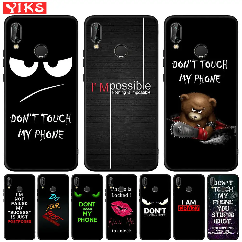 

Simple Letter Big Eye Text Phone Case For Huawei Mate 10 20 P8 P9 P10 P20 P30 Lite Plus Pro 2017 Text Cover Fundas Etui Coque